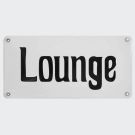Emaille Hinweisschild Lounge