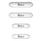 Emaille Tuerschild Büro klassische Form