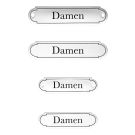 Emaille Tuerschild Damen klassische Form