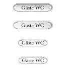 Emaille Tuerschild Gäste-WC klassische Form