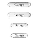 Emaille Tuerschild Garage klassische Form