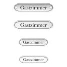 Emaille Tuerschild Gastzimmer klassische Form