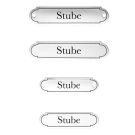 Emaille Tuerschild Stube klassische Form
