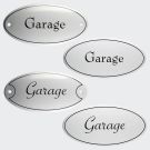 Emaille Tuerschild Garage 10x5cm