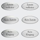 Emaille Tuerschild Kein Zutritt- Kein Eingang 10x5cm