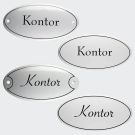 Emaille Tuerschild Kontor 10x5cm