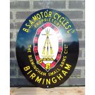 BSA motor cycles emailleschild