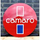 Camaro Rund emailleschild