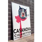 Casanova cigaretten weiß emailleschild