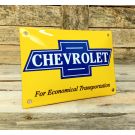 Chevrolet for economical Transportation. automobilschilder klein