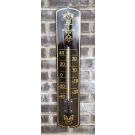 Thermometer emaille Decoratie gold/Schwarz