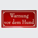 Emaille Namensschild 20x10 cm rechteckig