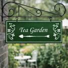 Doppelseitiger Auslegerschild klassischer Rahmen