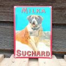 Schönes Emaille-Werbeschild Milka Suchard