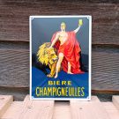 Schönes Emailleschild Biere Champigneulles
