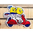 Esso Vespa emailleschild