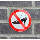 Verbotsschild Stoekelschuhe