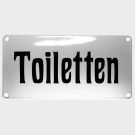 Emaille Hinweisschild Toiletten 20×10 cm