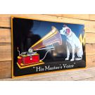 His Master's Voice emailleschild