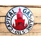 Capital gasoline oils emailleschild