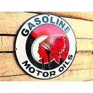 Indian gasoline motor oils vintage emailleschild