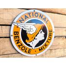 National Benzole Mixture emailleschild