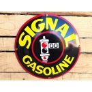 Signal gasoline traffic light emailleschild