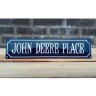 John Deere place Blau
