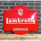 Lambretta service emailleschild