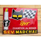S.E.V. Marchal Bougie emailleschild
