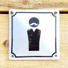 Emaille Toilettenschild Herren