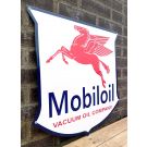 Mobiloil vacuum oil company Ausgeschnitten flach emailleschild