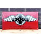 Morgan Motor rot emailleschild