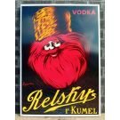 Relsky Vodka 1e Kumel emailleschild