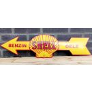 Shell oele & benzin Ausgeschnitten emailleschild