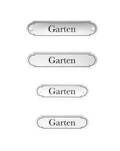 Emaille Tuerschild Garten klassische Form