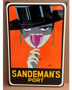 Sandeman's port art deco emailleschild