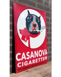 Casanova Cigaretten rot emailleschild