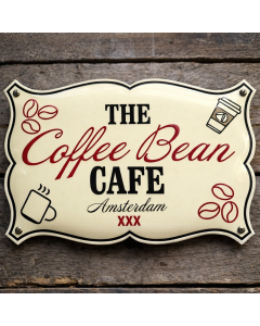 Betriebsschild mit nostalgischer Form