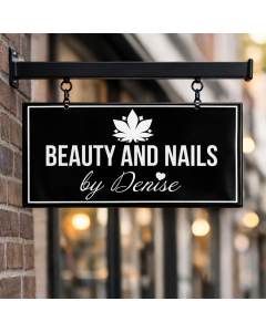 Doppelseitiges Auslegerschild Modern