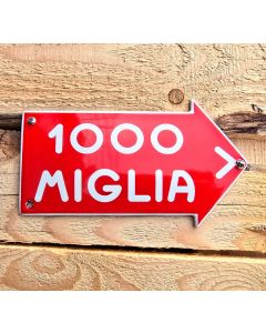 1000 Miglia Automobilschilder Klein