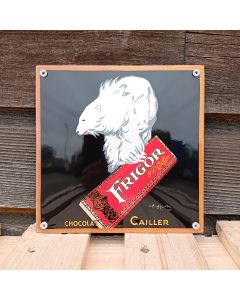 Emailleschild Frigor chocolat