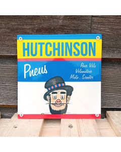Nostalgisches Emailleschild Hutchinson pneus