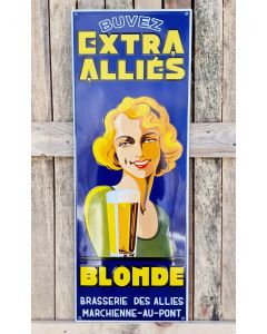 Emailleschild Buvez Extra Allies