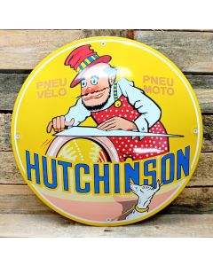 Hutchinson pneu velo emailleschild