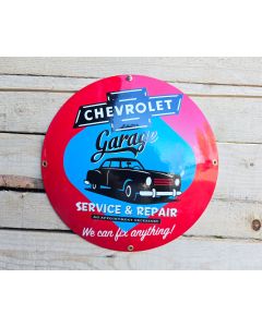 Chevrolet garage emailleschild