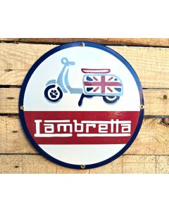 Lambretta Scooter emailleschild