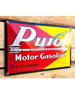 Purol Motor Gasoline emailleschild
