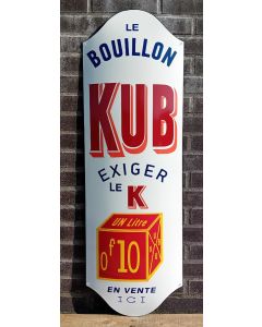 Le Bouillon Kub Exiger Groß emailleschild