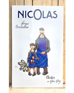 Nicolas Nectar et Glou-Glou emailleschild